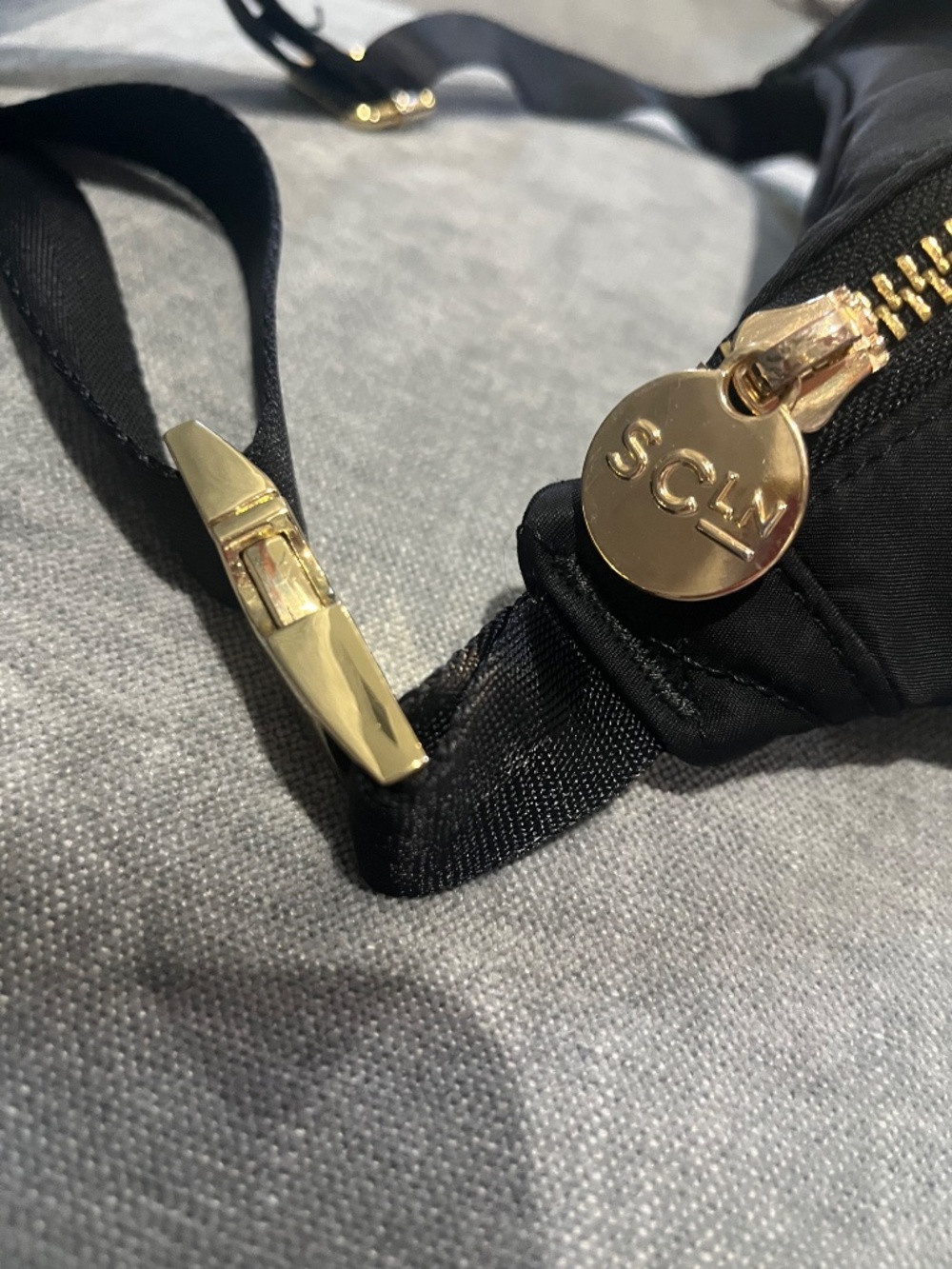 Stoney Clover Lane Black with Pearl Mickey Fanny Pack/Crossbody - Picture 2 of 8